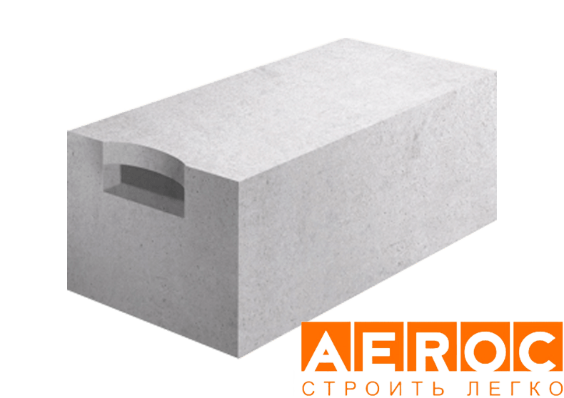 Газобетон Aeroc D400 100х250х625 мм